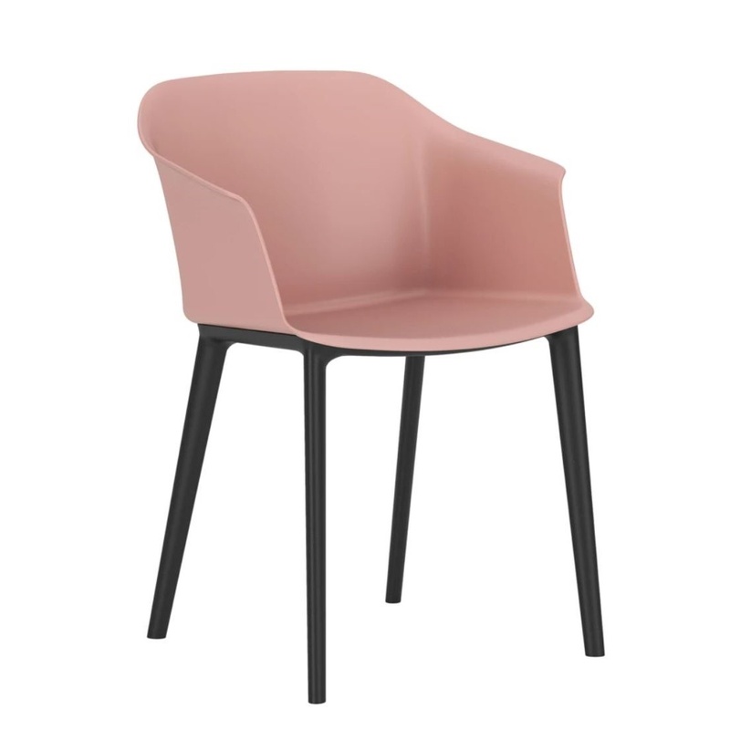 Image of Plastic chairs Nowy Styl Inta Frame Pink, New - Perfect for comfortable sitting