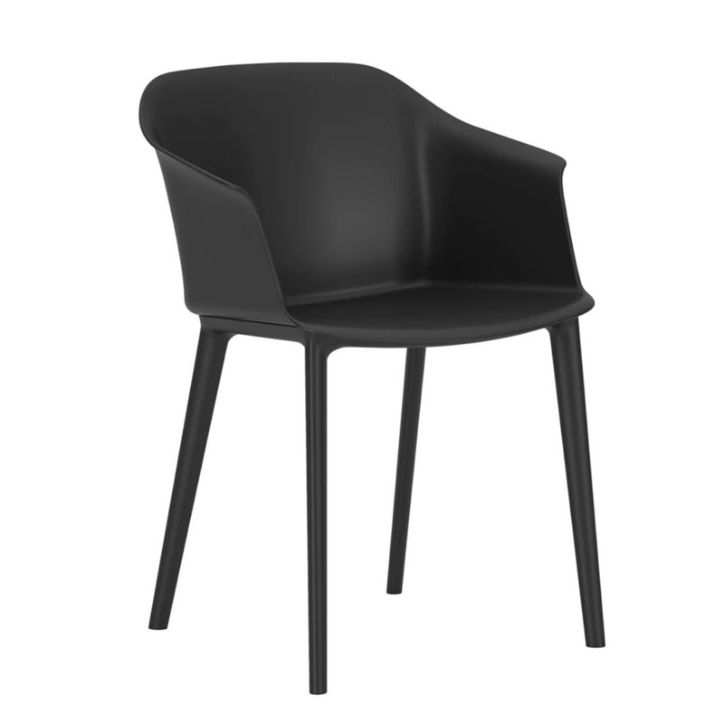 Image of Plastic chairs Nowy Styl Inta Frame Black, New - Perfect for comfortable sitting
