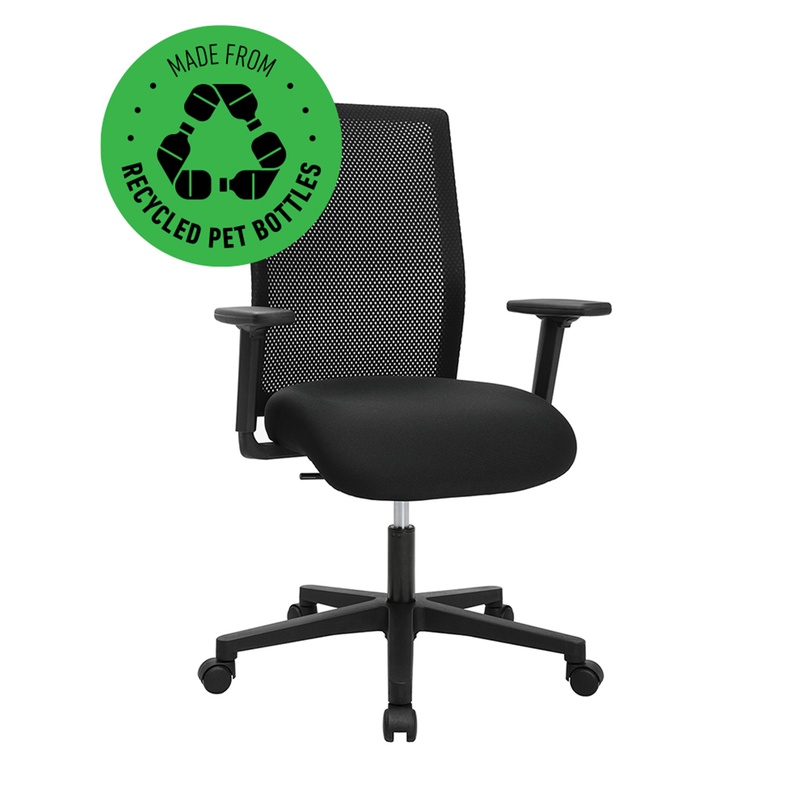 Image of Topstar Free Point office chair with 1D armrests, Black, New, Ergonomic chair - ideal for flexible working