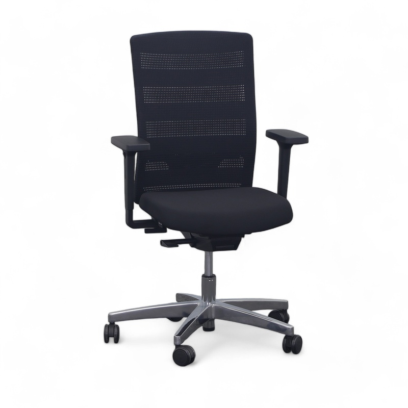 Image of Office swivel chair Topstar AirWork with 2D armrests, Black, Good, Ergonomic chair - ideal for flexible working