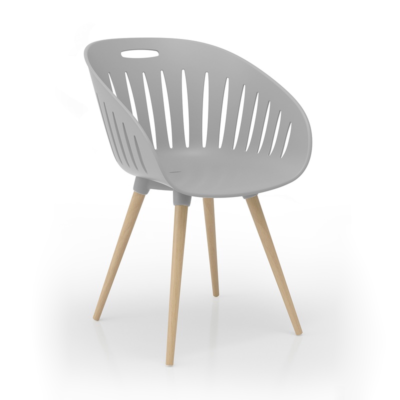 Image of Outdoor chairs Topstar T2023 Gray, New - Perfect for office and reception