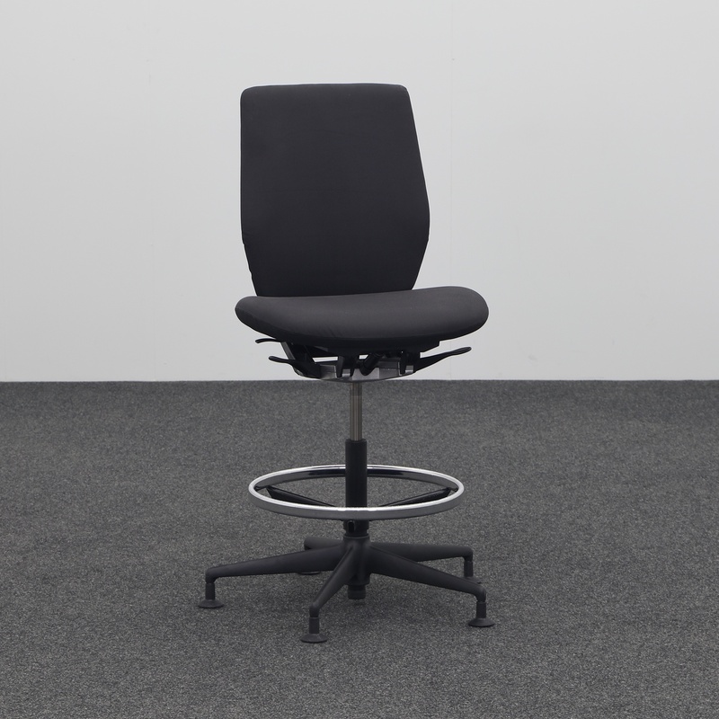 Image of Vitra Oson C office stool, Black, Normal used, Bar stool - Practical & comfortable