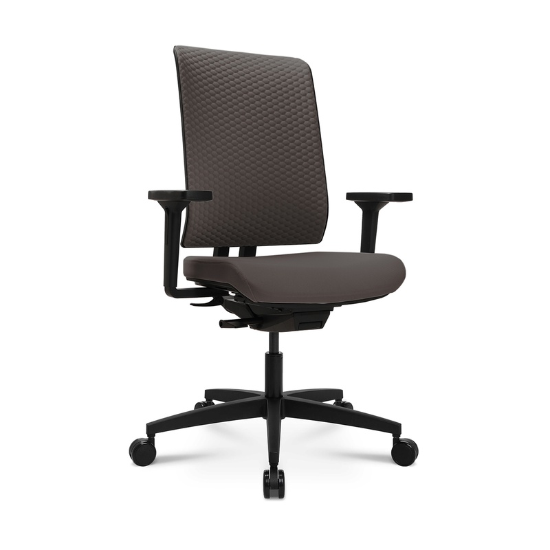 Image of Tradingzone Green office chair with 3D armrests, Brown, New, Ergonomic chair - ideal for flexible working