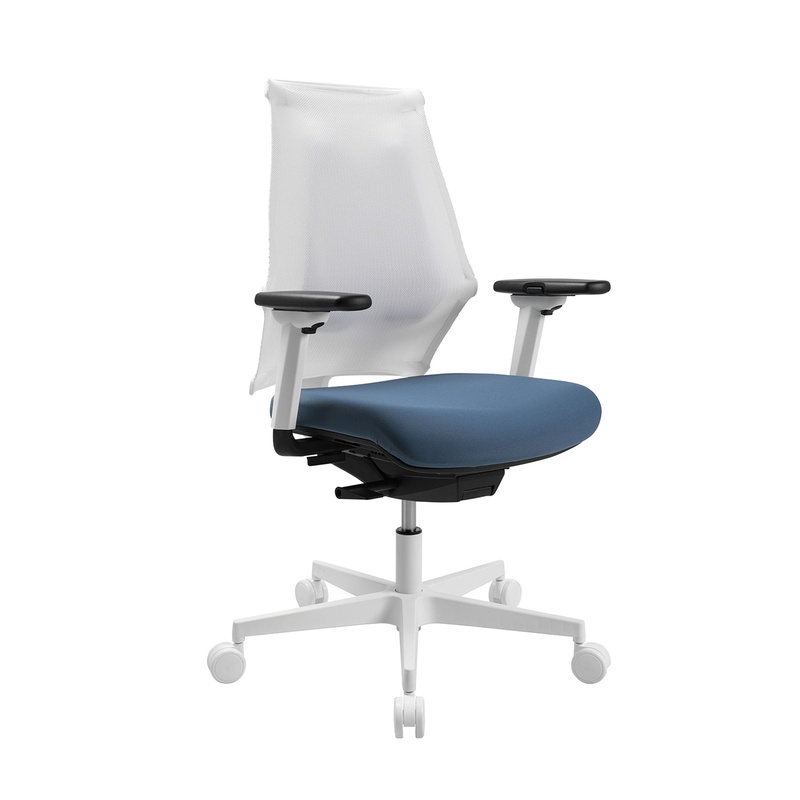 Image of Office swivel chair Topstar Sitness X Back with 1D armrests, Blue, New, Ergonomic chair - ideal for flexible working