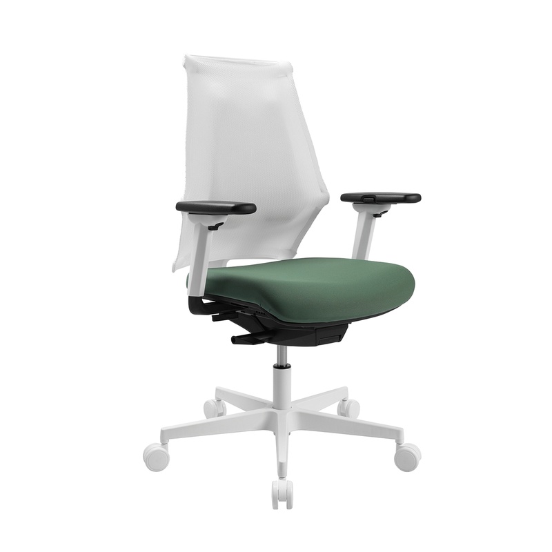 Image of Office swivel chair Topstar Sitness X Back with 1D armrests, Green, New, Ergonomic chair - ideal for flexible working