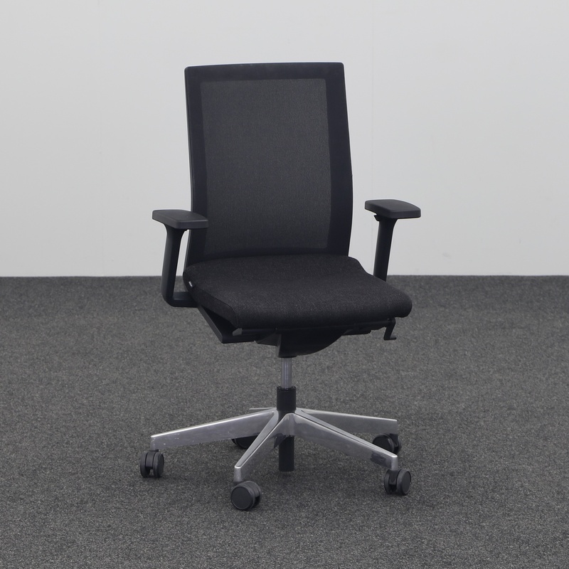 Image of Wilkhahn Neos office swivel chair with 3D armrests, Anthracite, Normal used, Ergonomic chair - ideal for flexible working