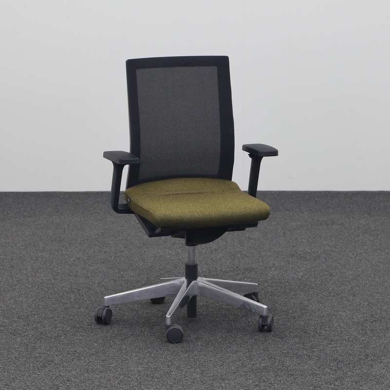 Image of Wilkhahn Neos office swivel chair with 3D armrests, Green, Normal used, Ergonomic chair - ideal for flexible working