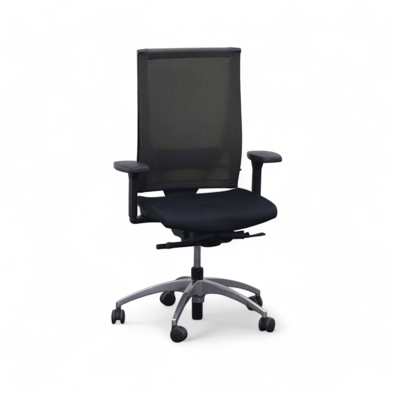 Image of König Neurath Okay office swivel chair with 3D armrests, Black, Normal used, Ergonomic chair - ideal for flexible working