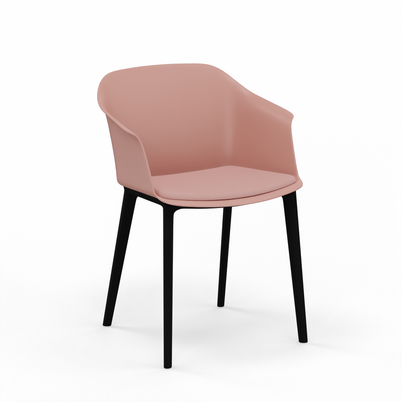Image of Bistro chairs Nowy Styl Inta Frame with seat cushion Pink, New - Perfect for comfortable sitting
