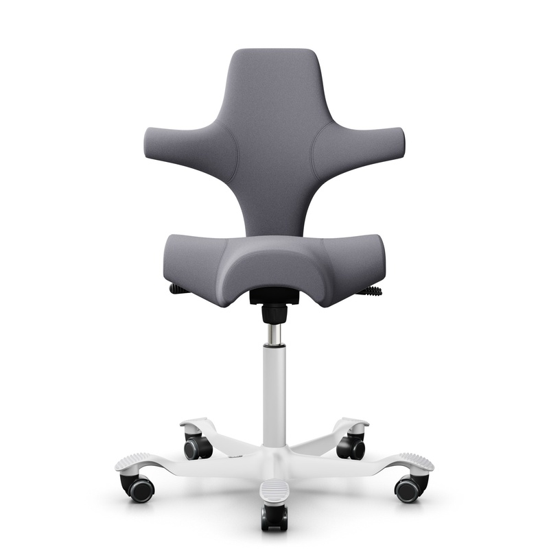 Image of Office swivel chairs HAG Capisco 8106 without armrests, Gray/White, New, Ergonomic chair - ideal for flexible working