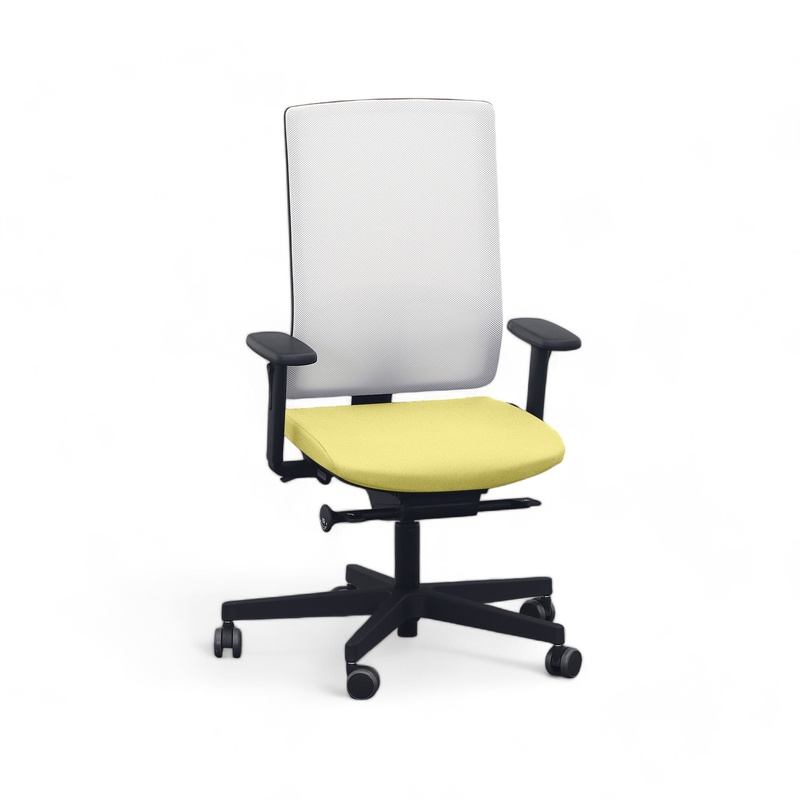 Image of Office chairs Sitag SitagPoint Tec 2 Mesh with 2D armrests, Yellow, New, Ergonomic chair - ideal for flexible working