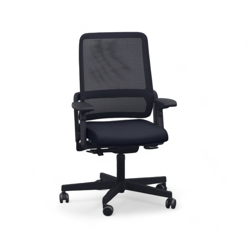 Image of Office chair SitagXilium Mesh swissmade with 4D armrests, Black, New, Ergonomic chair - ideal for flexible working