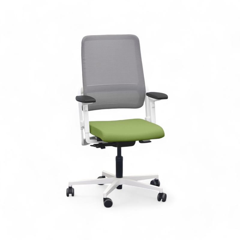 Image of Office chair SitagXilium Mesh swissmade with 4D armrests, Green, New, Ergonomic chair - ideal for flexible working