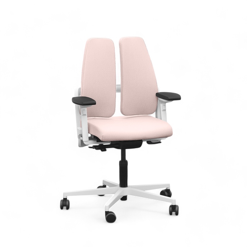 Image of Office chair SitagXilium DuoBack swissmade ergonomic with 4D armrests, Pink, New, Ergonomic chair - ideal for flexible working
