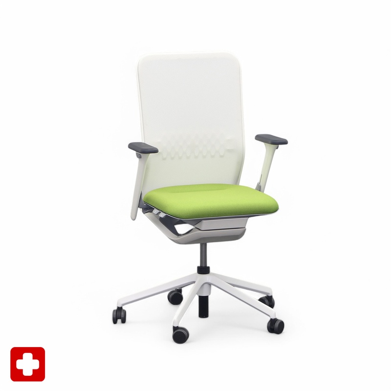 Image of Office swivel chair Sitag SitagTeam Mesh with 2D armrests, Green, New, Ergonomic chair - ideal for flexible working