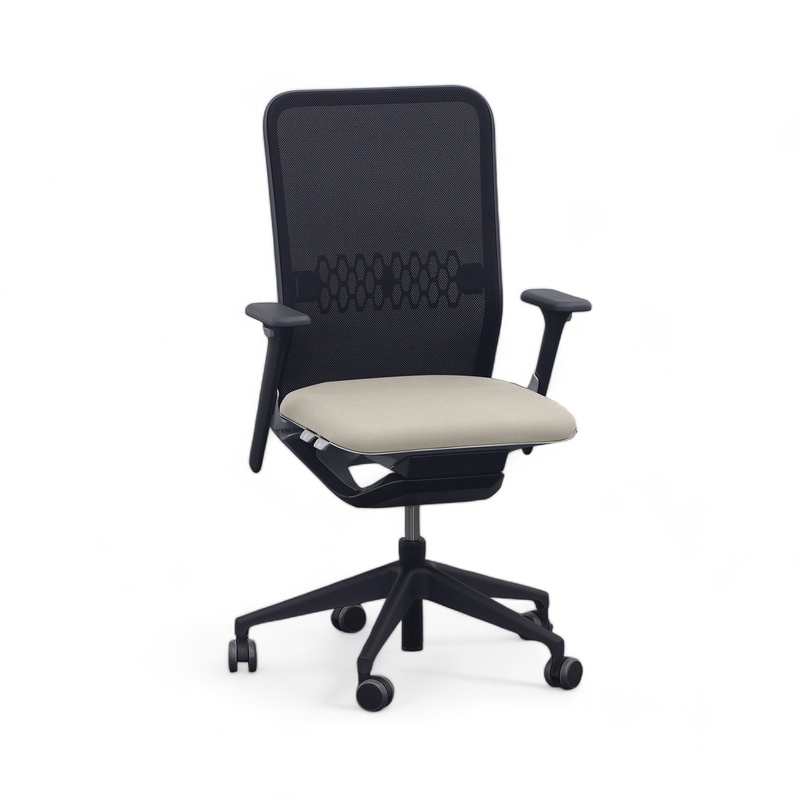 Image of Office swivel chair Sitag SitagTeam Mesh with 2D armrests, Beige, New, Ergonomic chair - ideal for flexible working