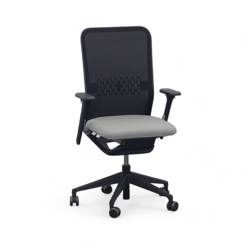 Image of Office swivel chair Sitag SitagTeam Mesh with 2D armrests, Gray, New, Ergonomic chair - ideal for flexible working