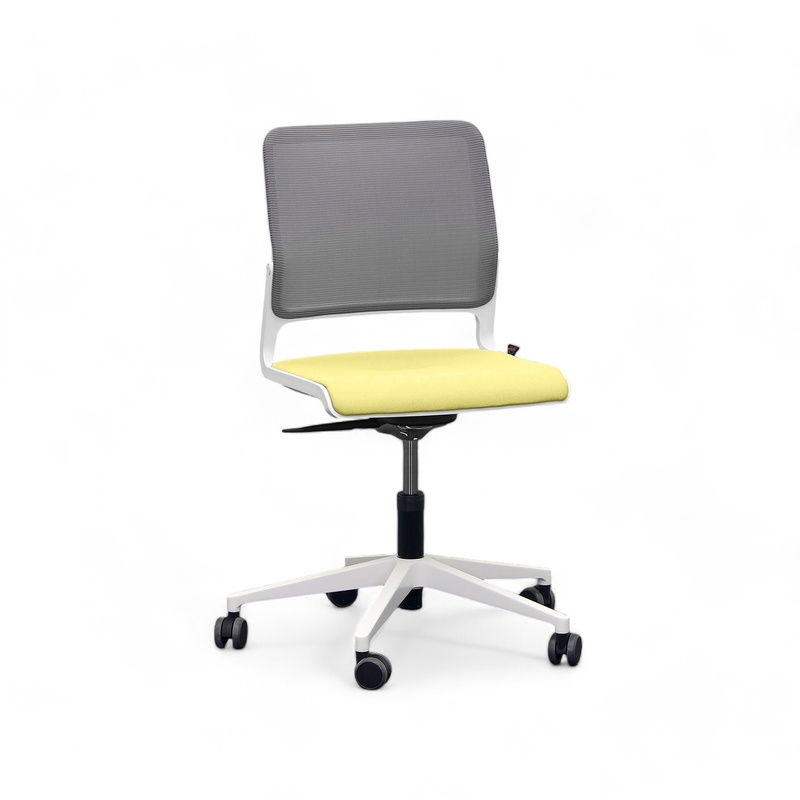 Image of Conference chair Sitag SitagXilium Mesh without armrests, Yellow, New - Ergonomic & height-adjustable