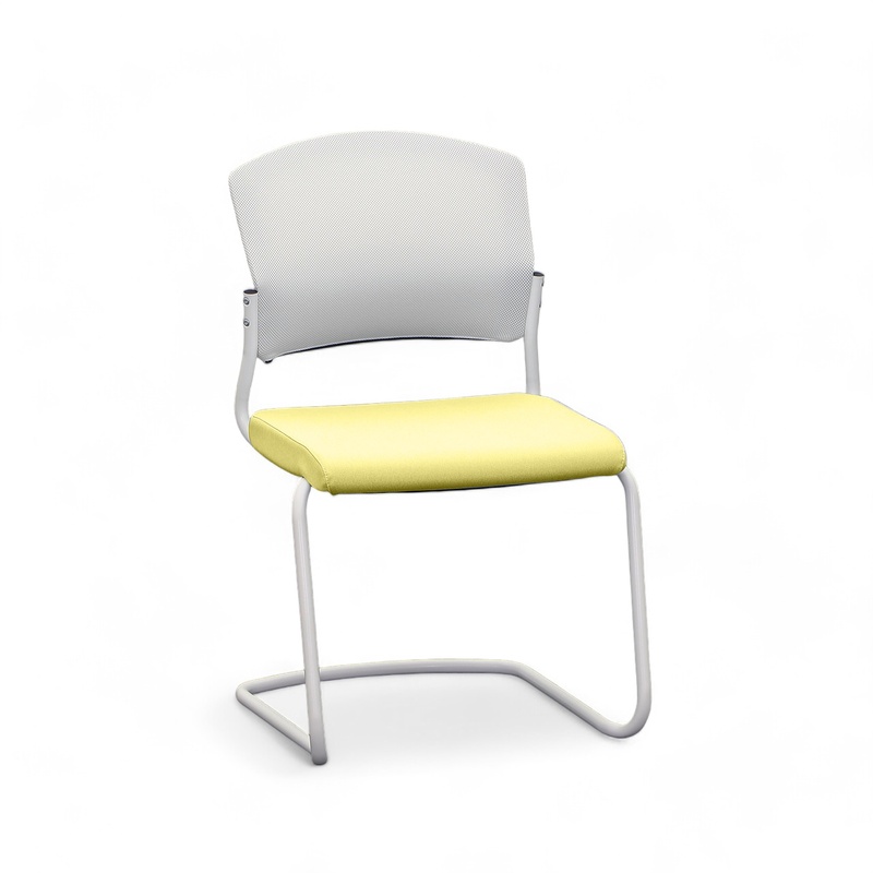 Image of Cantilever Sitag EL100 Yellow without armrests, Free swinging, New - Perfect for visitors and guests