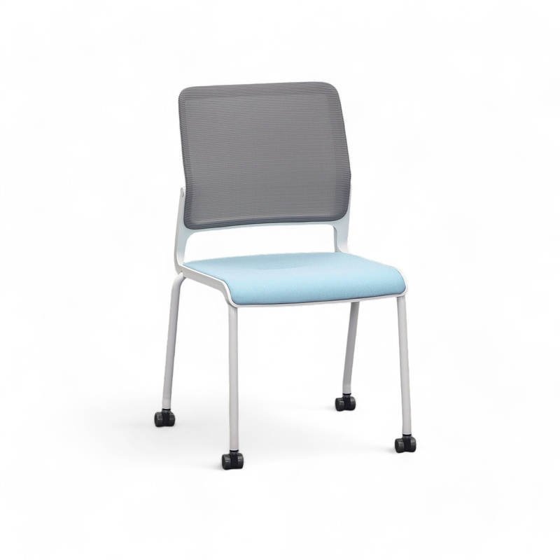 Image of 4-leg chairs Sitag SitagXilium Mesh Blue without armrests, New - Perfect for office and reception