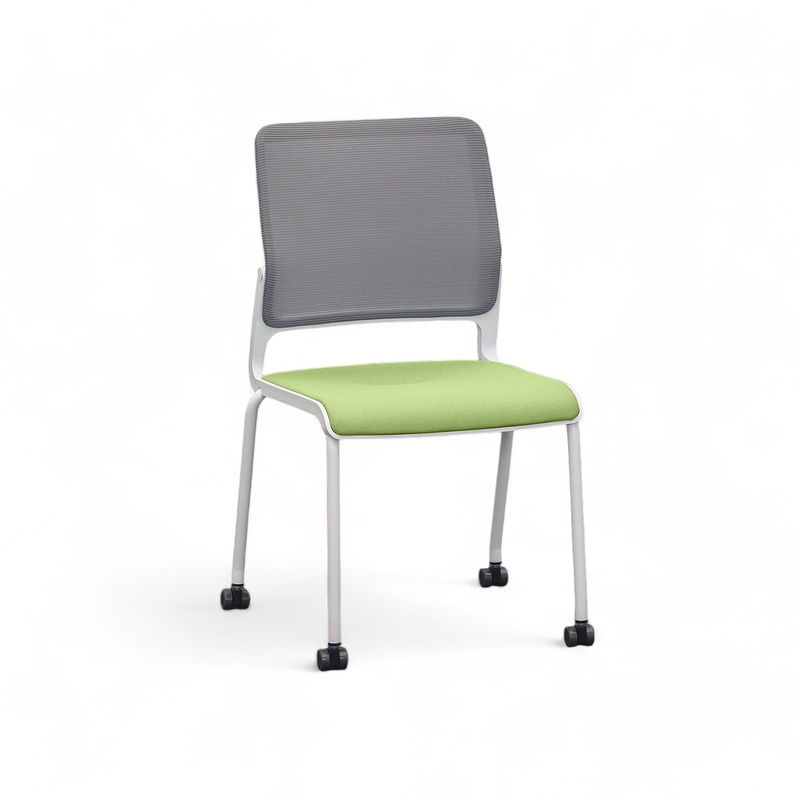 Image of 4-leg chairs Sitag SitagXilium Mesh Green without armrests, New - Perfect for office and reception