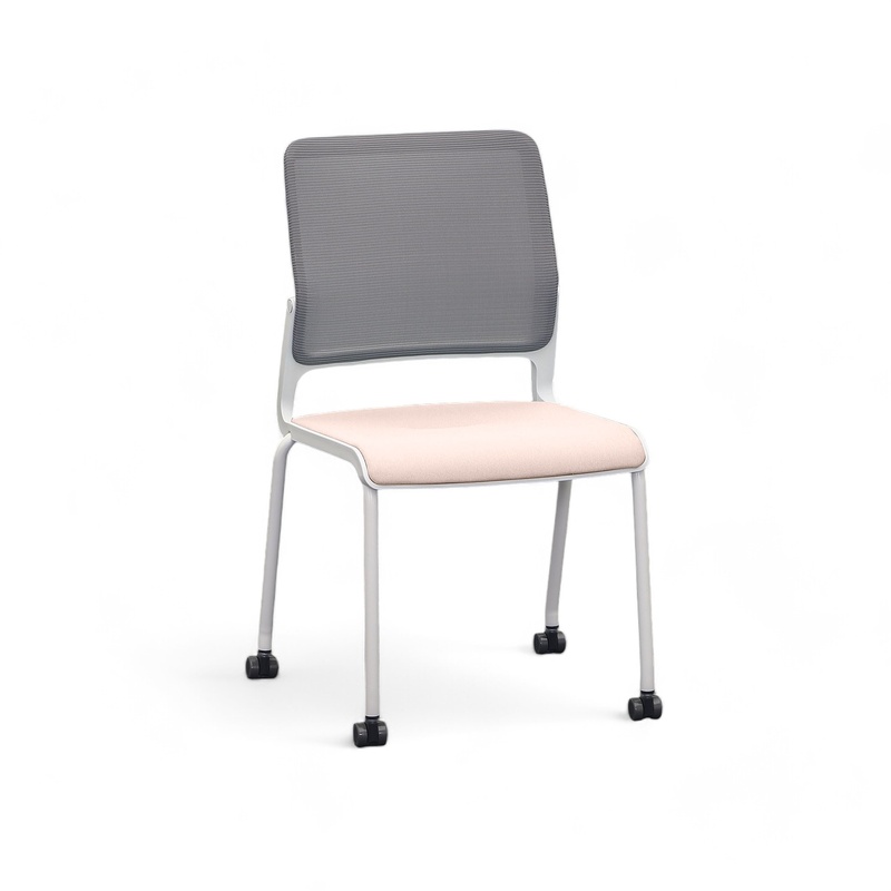 Image of 4-leg chairs Sitag SitagXilium Mesh Pink without armrests, New - Perfect for office and reception