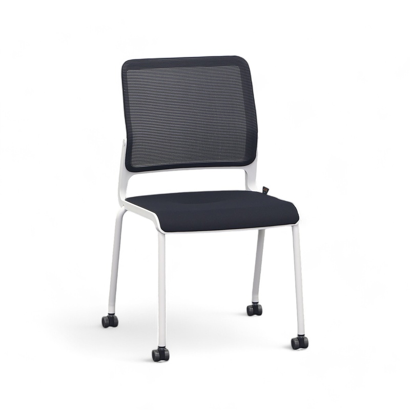 Image of 4-leg chairs Sitag SitagXilium Mesh Black without armrests, New - Perfect for office and reception