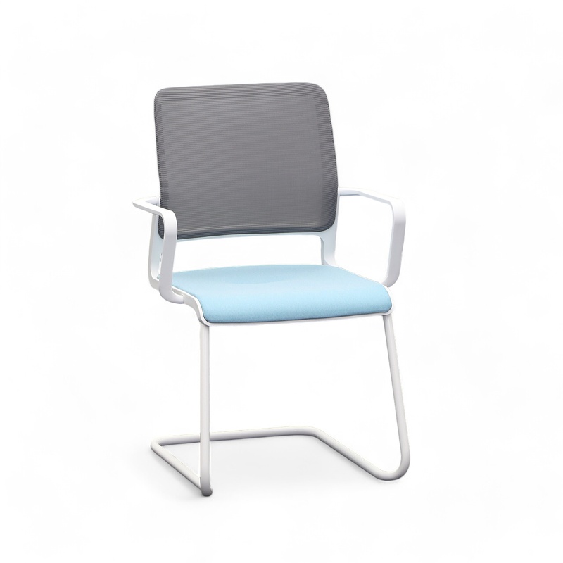 Image of Cantilever Sitag SitagXilium Blue with fixed armrests, Free swinging, New - Perfect for visitors and guests