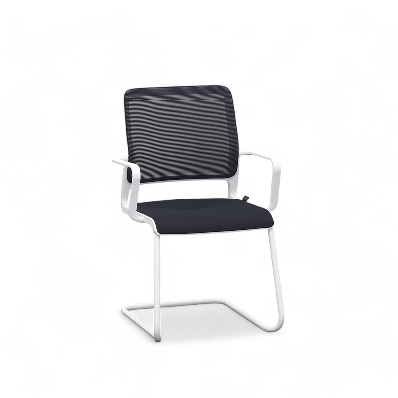 Image of Cantilever Sitag SitagXilium Black with fixed armrests, Free swinging, New - Perfect for visitors and guests