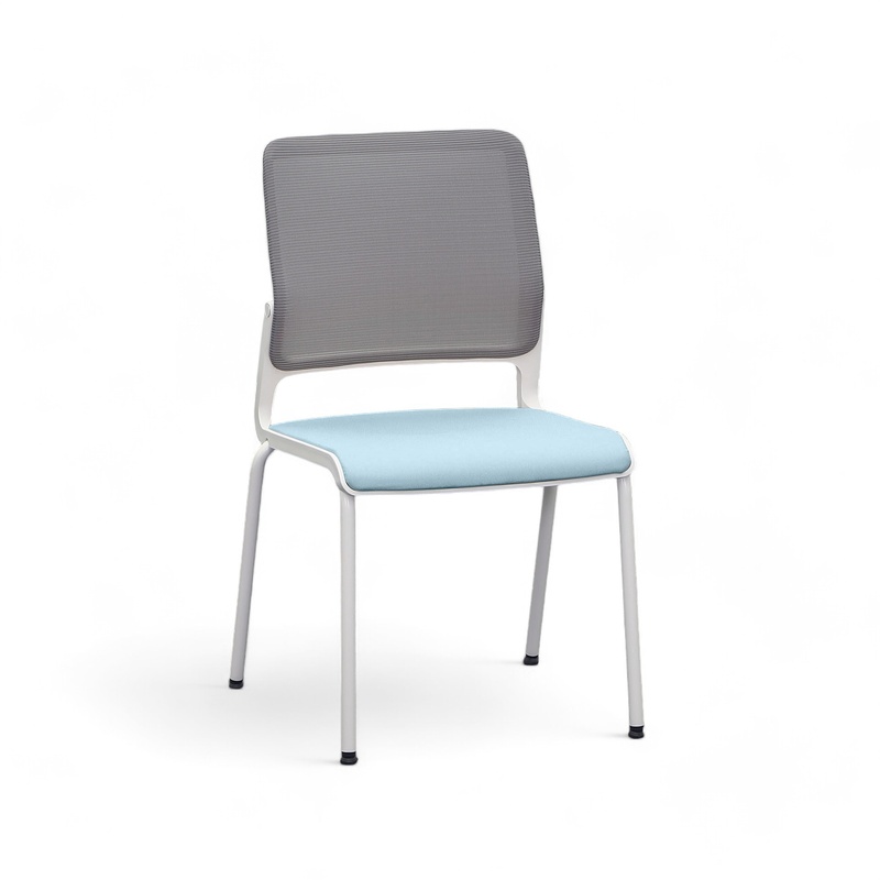 Image of 4-legged chairs Sitag SitagXilium Mesh Blue without armrests, New - Perfect for office and reception