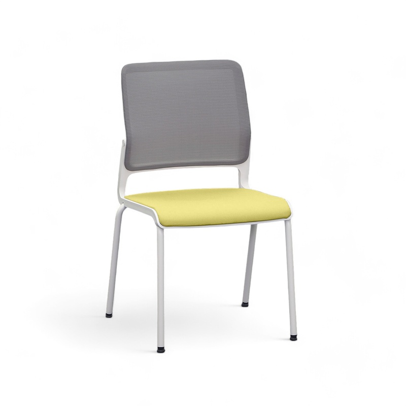 Image of 4-legged chairs Sitag SitagXilium Mesh Yellow without armrests, New - Perfect for office and reception