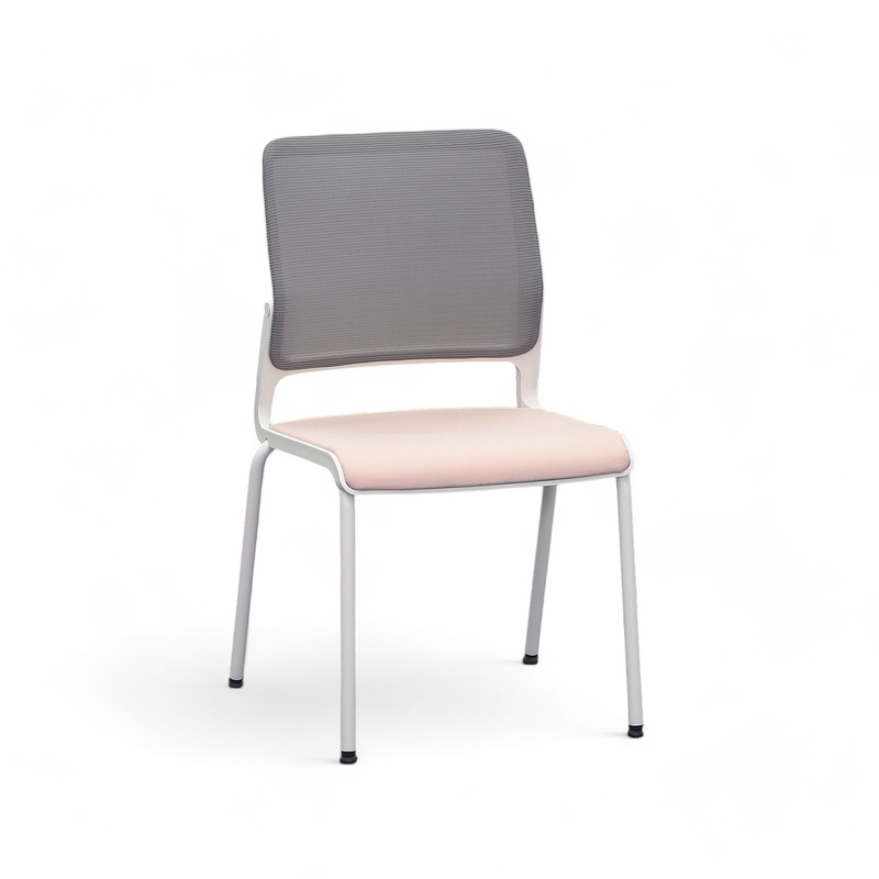 Image of 4-legged chairs Sitag SitagXilium Mesh Pink without armrests, New - Perfect for office and reception