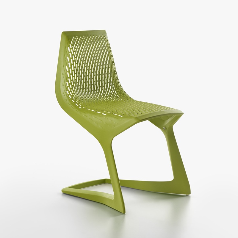 Image of Plank Myto Chair Green without armrests, New - Perfect for comfortable sitting