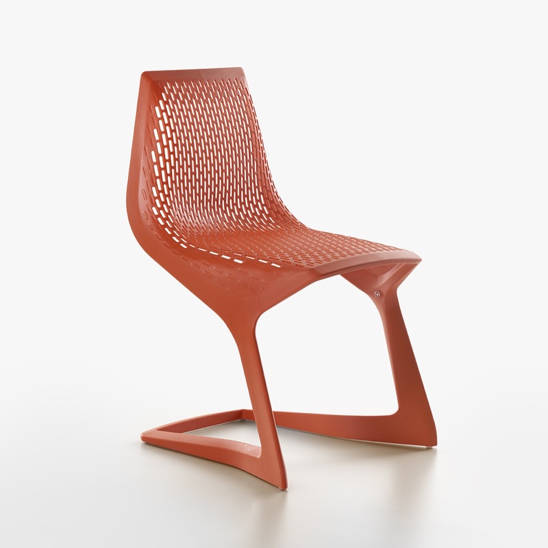 Image of Plank Myto Chair Orange without armrests, New - Perfect for comfortable sitting