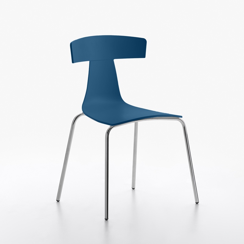 Image of Plastic chairs Plank Remo Blue without armrests, New - Perfect for comfortable sitting