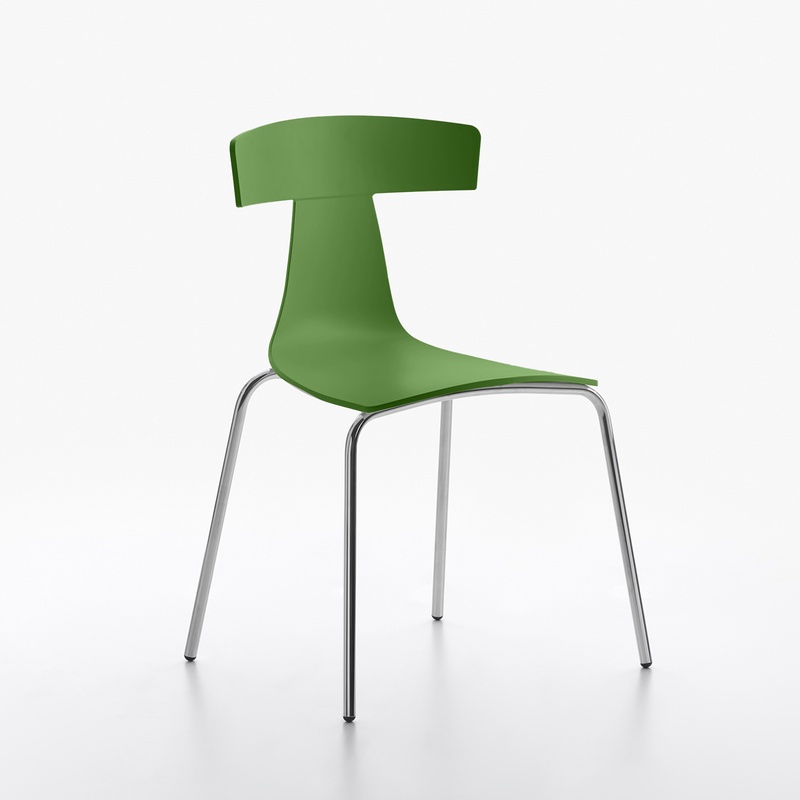 Image of Plastic chairs Plank Remo Green without armrests, New - Perfect for comfortable sitting