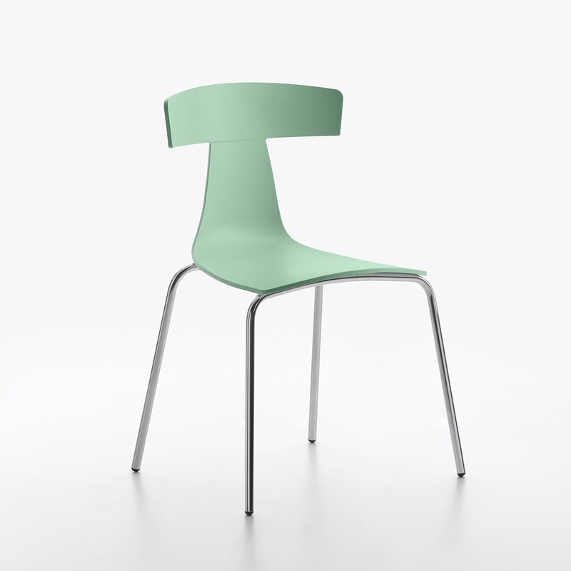 Image of Plastic chairs Plank Remo Light green without armrests, New - Perfect for comfortable sitting