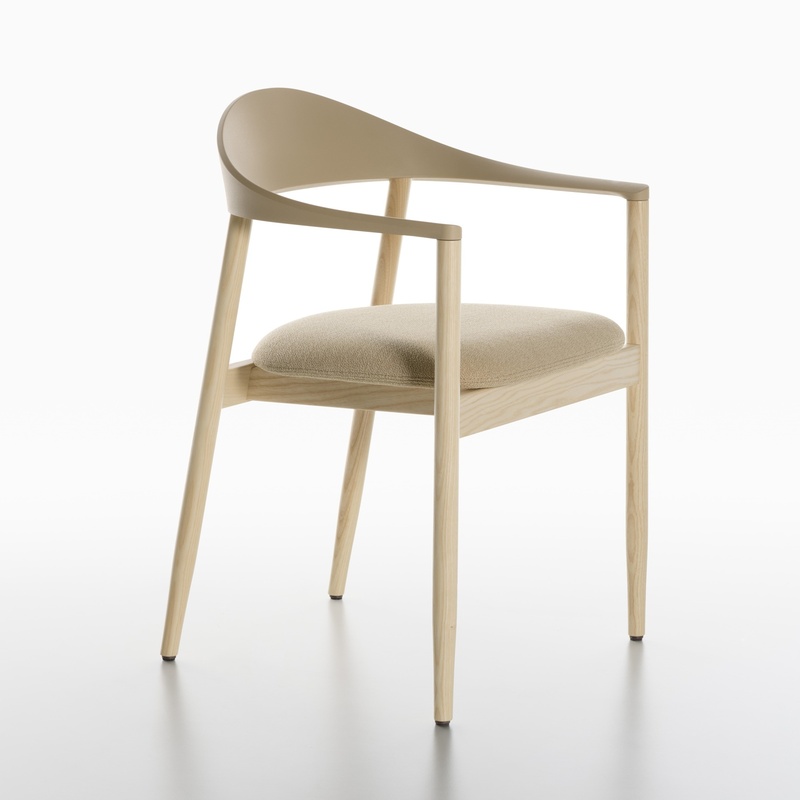 Image of Plank Monza Soft armchairs Ash with fixed armrests, New - Perfect for office and reception