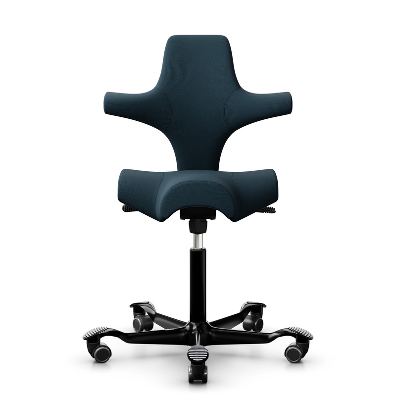 Image of Saddle chair HAG Capisco 8106 without armrests, Blue/Black, New, Ergonomic chair - ideal for flexible working
