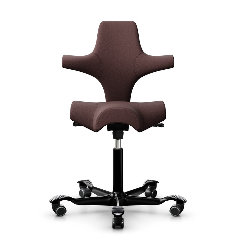Image of Saddle chair HAG Capisco 8106 without armrests, Brown/Black, New, Ergonomic chair - ideal for flexible working