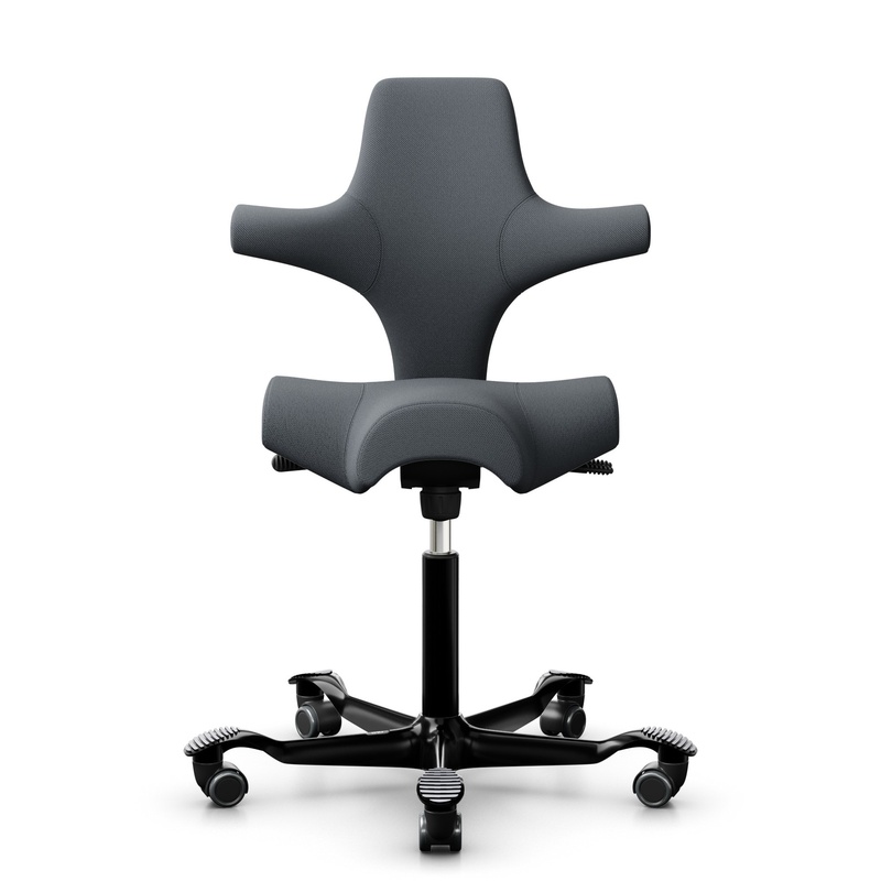 Image of Saddle chair HAG Capisco 8106 without armrests, Gray/Black, New, Ergonomic chair - ideal for flexible working