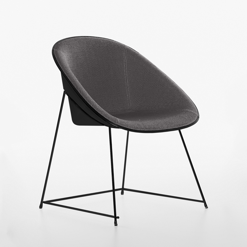Image of Conference chairs Plank Cup Anthracite/Black without armrests, New - Comfortable seating