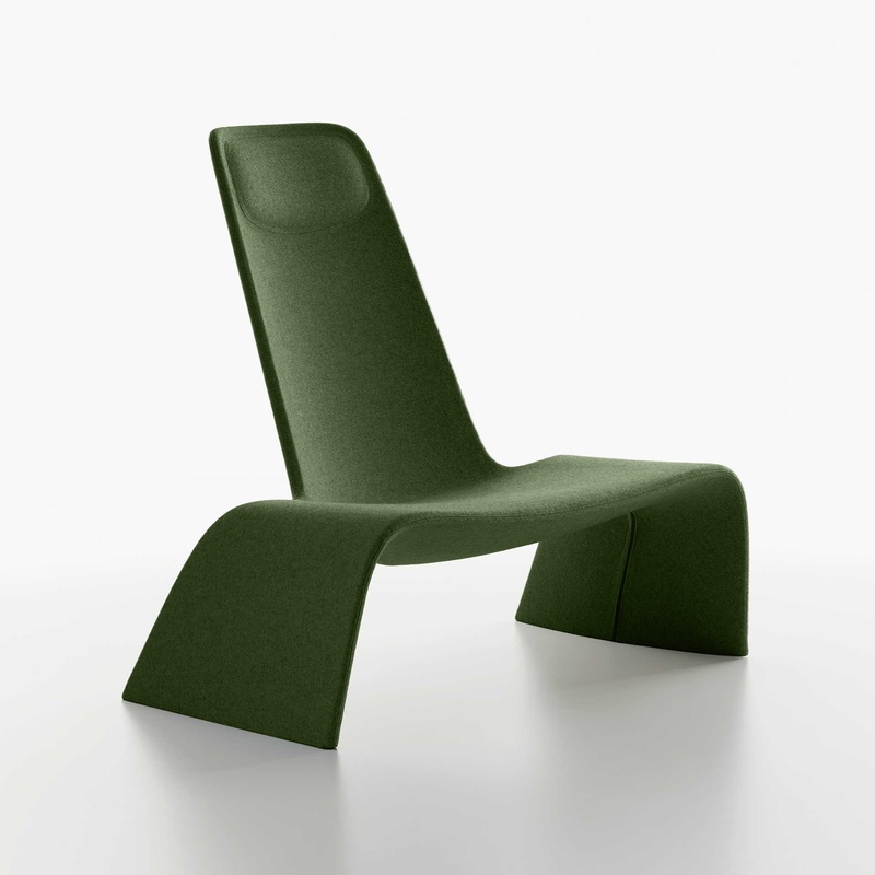 Image of Armchair Lounge armchair Plank Land, 112.0 x 83.0 cm, Olive green, New, Elegance & comfort - ideal for relaxing hours
