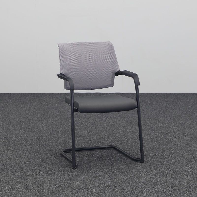 Image of Cantilever Anthracite with fixed armrests, Free swinging, Normal used - Perfect for visitors and guests