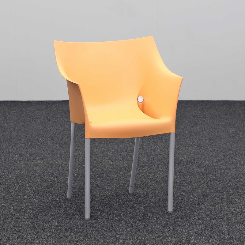 Image of Bistro chairs Kartell Orange, Normal used - Perfect for comfortable sitting