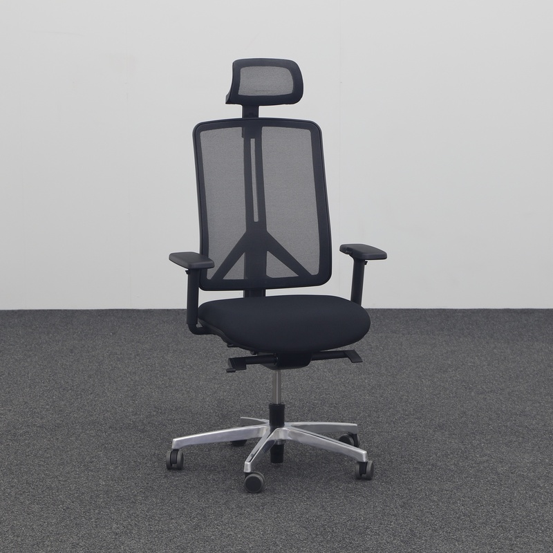 Image of Unitrend RIM Flexi office swivel chair with 3D armrests, Black, Normal used, Ergonomic chair - ideal for flexible working