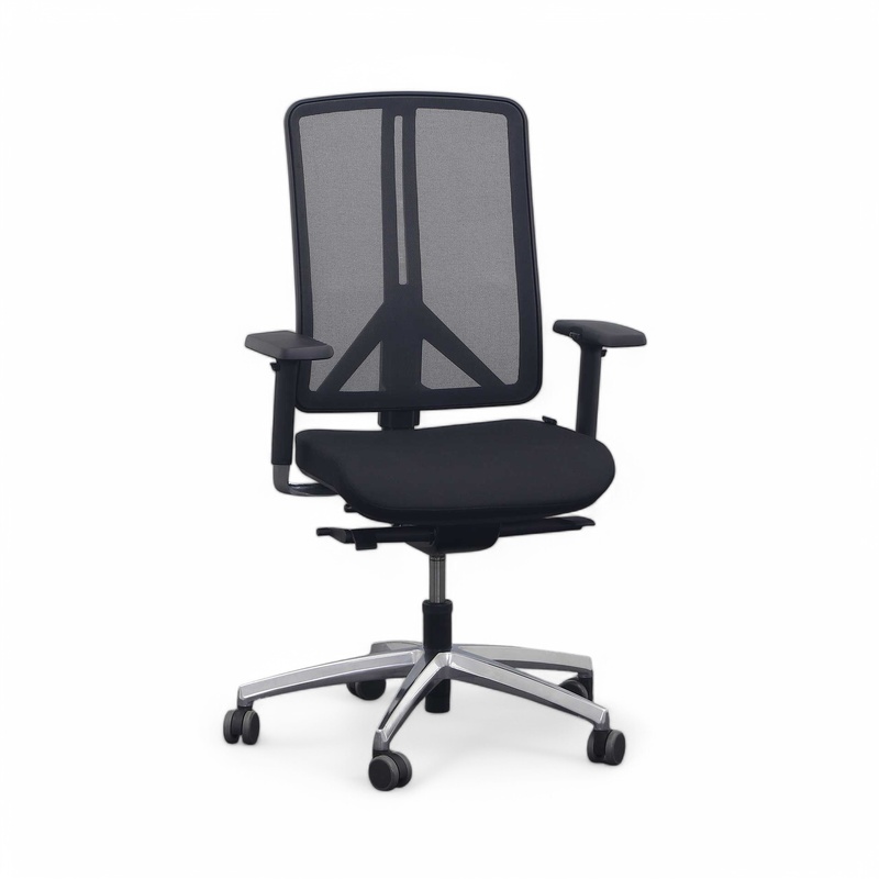 Image of Unitrend RIM Flexi office swivel chair with 3D armrests, Black, Good, Ergonomic chair - ideal for flexible working