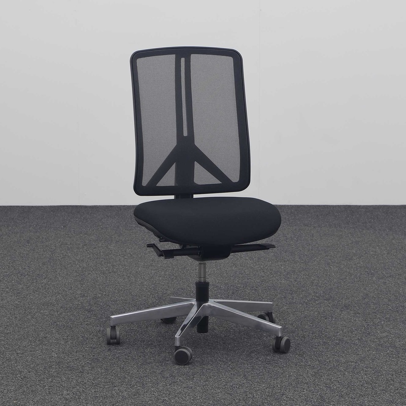 Image of Unitrend RIM Flexi office swivel chair without armrests, Black, Good, Ergonomic chair - ideal for flexible working