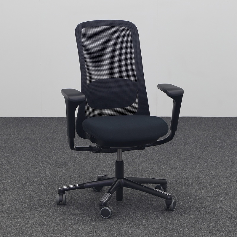 Image of Office swivel chair HAG SoFi 7500 with 2D armrests, Black/Black, Normal used, Ergonomic chair - ideal for flexible working