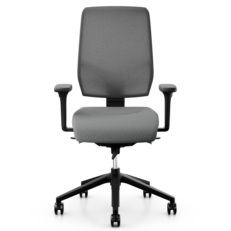 Image of Office swivel chair Giroflex 68-3519 with 4D armrests, Gray/Black, New, Ergonomic chair - ideal for flexible working